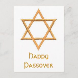 Lycklig Passover Vykort