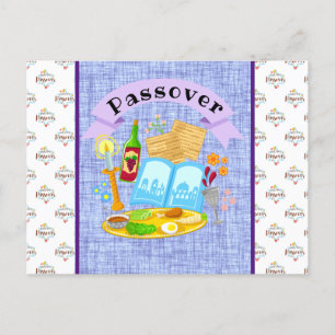 Lycklig Passover Vykort