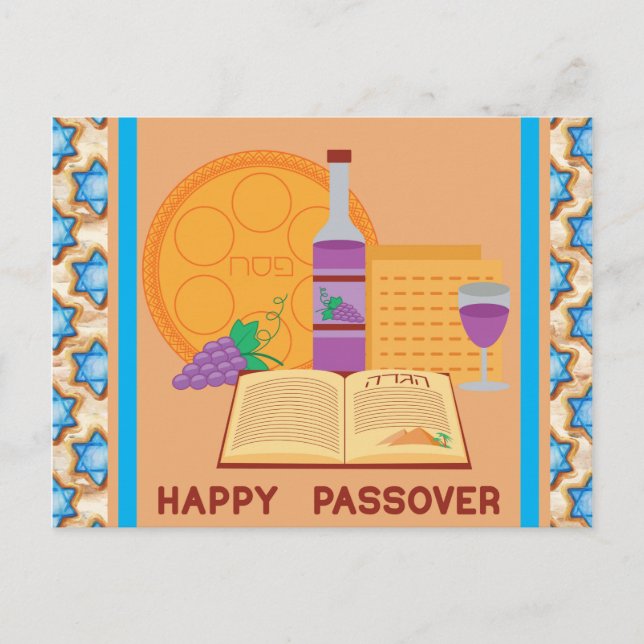 Lycklig Passover Vykort (Framsida)