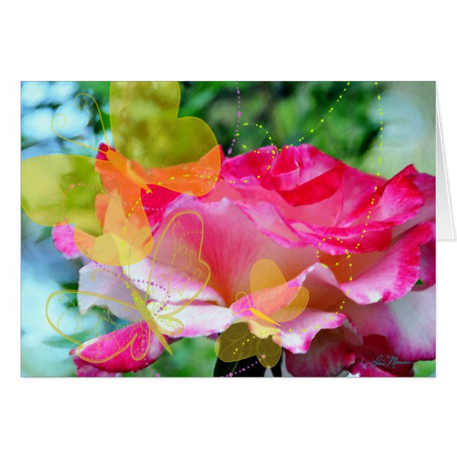 Lycklig-patronkort Hälsningskort (Framsidan Horizontal)