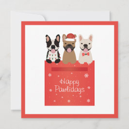 Lycklig Pawlidays Fransk Bulldog Kort
