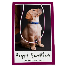Lycklig Pawlidays Funny Pun Pet Photo