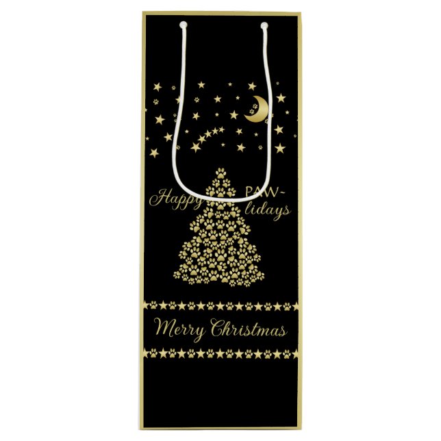 Lycklig Pawlidays, Guld shiny Tass Julgran (Framsidan)