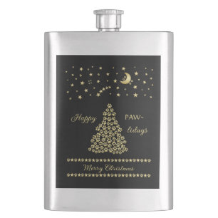 Lycklig Pawlidays, Guld shiny Tass Julgran Fickplunta