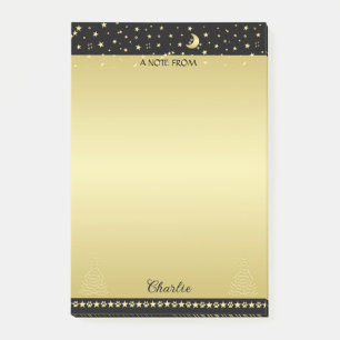 Lycklig Pawlidays, Guld shiny Tass Julgran Post-it Block