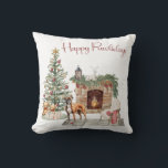 Lycklig Pawlidays Hund design-Boxer Kudde<br><div class="desc">Fira den här julhelgen med vår berömvärda Lycklig Pawlidays Hund design, som särskilt skapats för alla hundälskare där ute. Gör dig mysigt med dina vänner i håriget och visa kärlek för dem med vår söta och charmerande juldesign. Missa inte tillfället att sprida glädje och glädje den här julhelgen!</div>