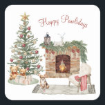 Lycklig Pawlidays Hund design-Chihuahua Fyrkantigt Klistermärke<br><div class="desc">Fira den här julhelgen med våra berömvärda Lycklig Pawlidays-Hund-julfästare,  som särskilt skapats för alla hundälskare. Gör dig mysigt med dina vänner i håriget och visa kärlek för dem med vår snygga,  charmerande vattenfärgsdesign. Missa inte tillfället att sprida glädje och glädje den här julhelgen!</div>