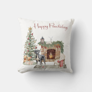 Lycklig Pawlidays Hund design-Great dane Kudde