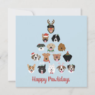 Lycklig Pawlidays Hund Julgran