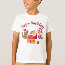 Lycklig Pawlidays-julafton Party T Shirt