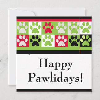 Lycklig Pawlidays-kort