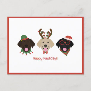 Lycklig Pawlidays Labrador Retriever Hundar Helg Vykort