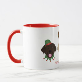 Lycklig Pawlidays Labrador Retriever Hundar Mugg