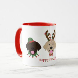 Lycklig Pawlidays Labrador Retriever Hundar Mugg