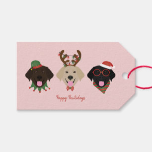 Lycklig Pawlidays Labrador Retriever Hundar Presentetikett