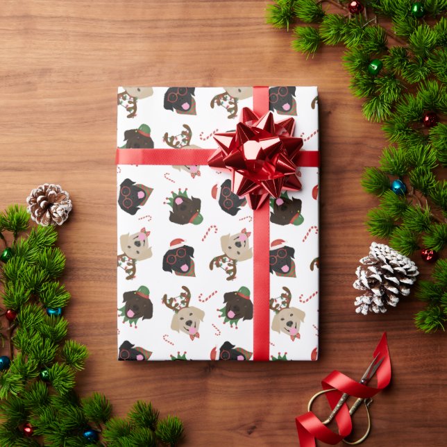 Lycklig Pawlidays Labrador Retriever Hundar Presentpapper (Julgåva)