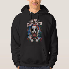 Lycklig Pawlidays Mjuka Jackat Wheaten Terrier Jul Hoodie