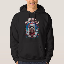 Lycklig Pawlidays Mjuka Jackat Wheaten Terrier Jul Hoodie