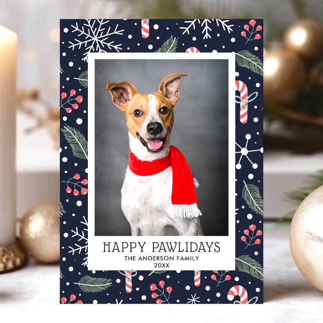 Lycklig Pawlidays Pet Helgdag Photo Card (Skapare uppladdad)