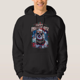 Lycklig Pawlidays Pommern God jul Helgdag Hoodie