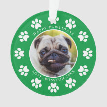 Lycklig Pawlidays Puppy Hund Tass julfoto