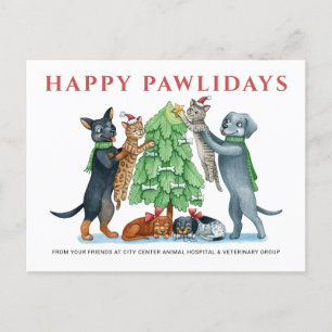 Lycklig Pawlidays Veterinary Helg Vykort
