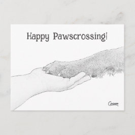 Lycklig Pawscrossing! - vykort