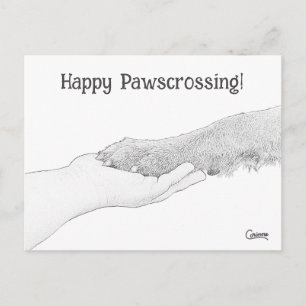 Lycklig Pawscrossing! - vykort
