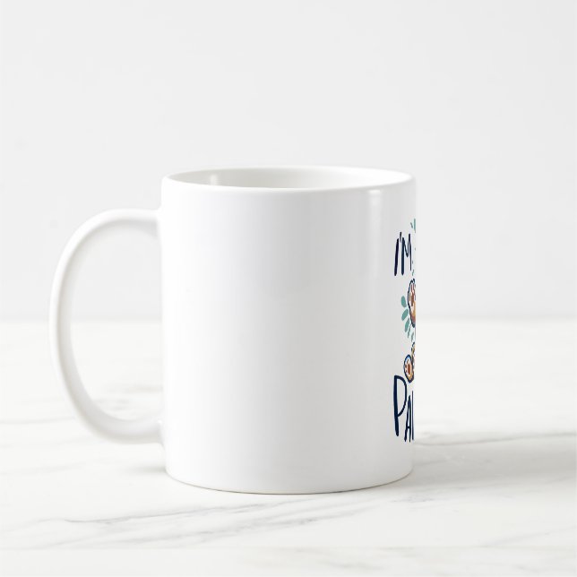 Lycklig pawsome hund Classic T-Shirt Kaffemugg (Vänster)