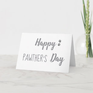 Lycklig Pawthers Day Pet Fars dag Kort