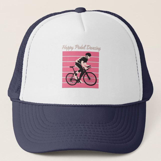Lycklig Pedal Dancing - Coola Bike Rider Design Keps (Framsida)