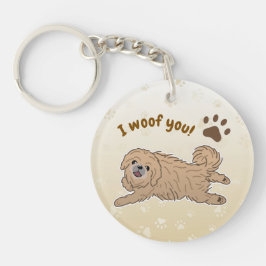 Lycklig Pekingese Hund älskare I Woof You Tassar