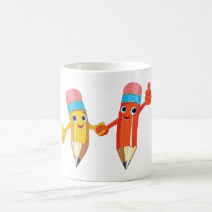 Lycklig Pencil Kaffemugg