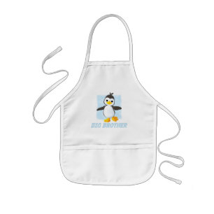 Lycklig Penguin Big Brother Kids' Apron Barnförkläde