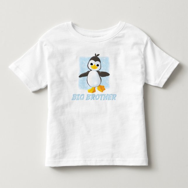 Lycklig Penguin Big Brother T Shirt (Framsida)