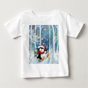 Lycklig Penguin - jul T Shirt