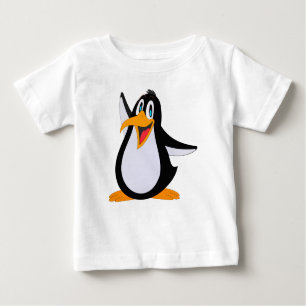 Lycklig Penguin Tecknad Tee