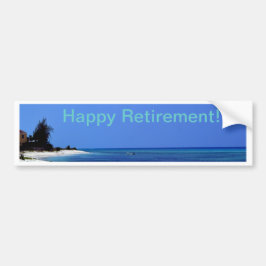 Lycklig Pension-Blå himmel, blått hav Bildekal