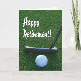 Lycklig Pension för golfer Kort