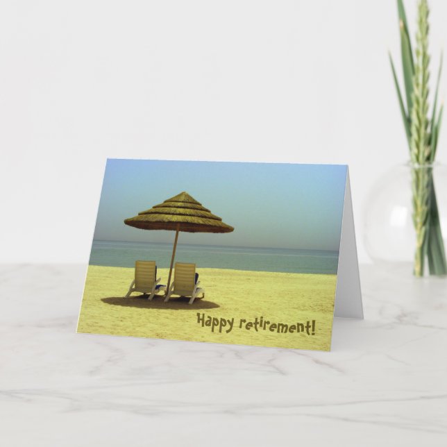 Lycklig pension! kort (Framsida)