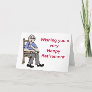 Lycklig pension kort