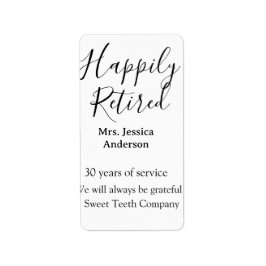 Lycklig pension lägger till namn-tjänstens pension adressetikett