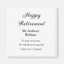 Lycklig pension lägger till namn-tjänstens pension magnet