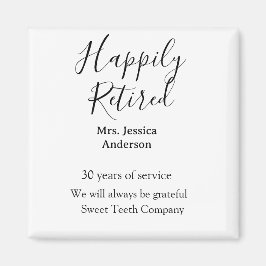 Lycklig pension lägger till namn-tjänstens pension magnet