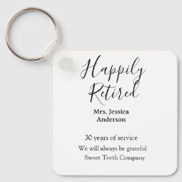Lycklig pension lägger till namn-tjänstens pension nyckelring