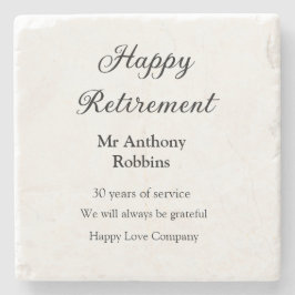 Lycklig pension lägger till namn-tjänstens pension stenunderlägg