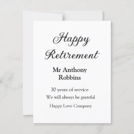 Lycklig pension lägger till namn-tjänstens pension vykort