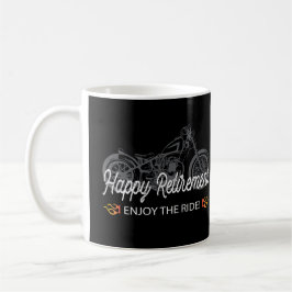 Lycklig Pension med motorcyle Kaffemugg