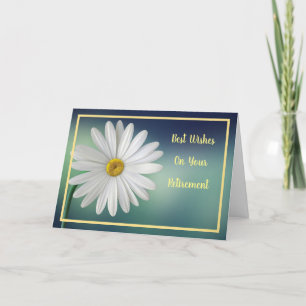 Lycklig Pension Önskemål Vita Daisyn Elegant Kort