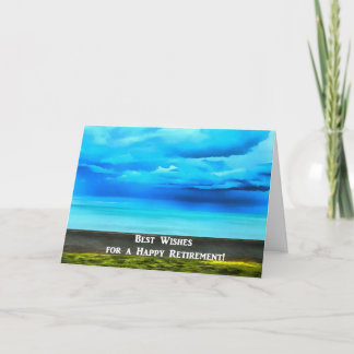 Lycklig pension över havkort kort